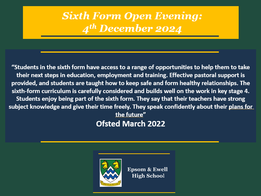 6th form open event 4th Dec 2024